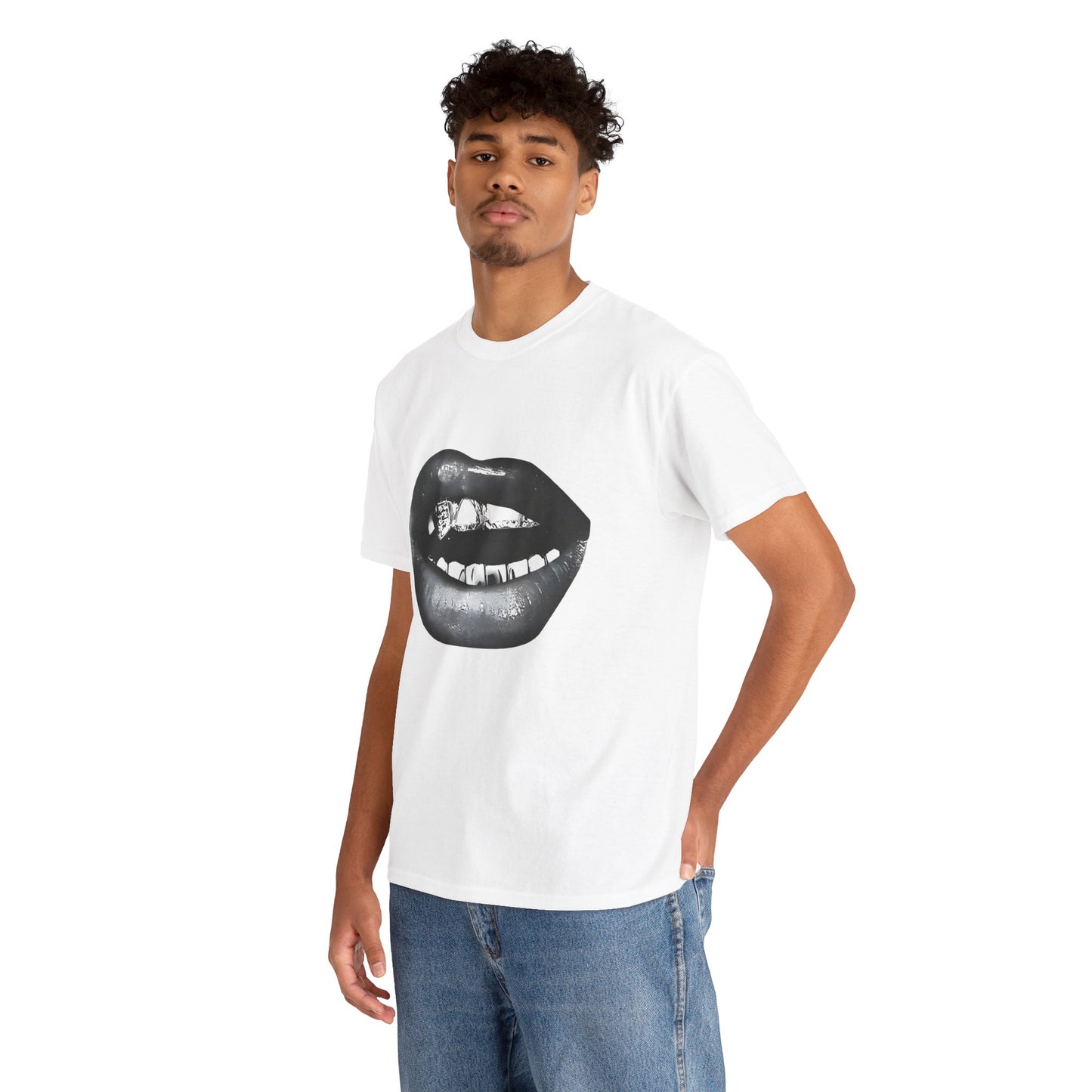 T-Shirt „Bold Lips“ 100 % Baumwolle